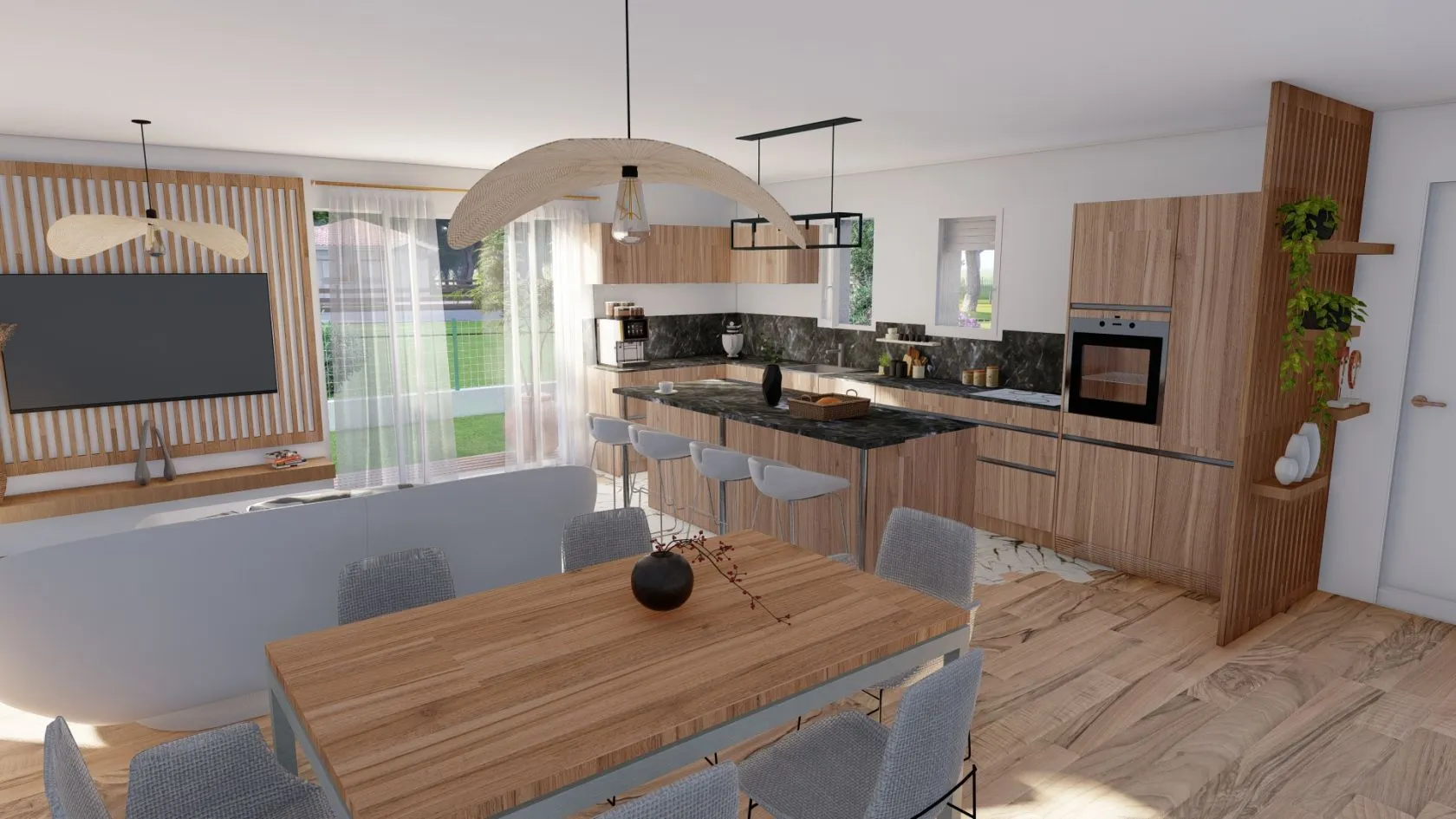 Maison neuve 87 m² à Villeneuve-de-Marsan (40190)