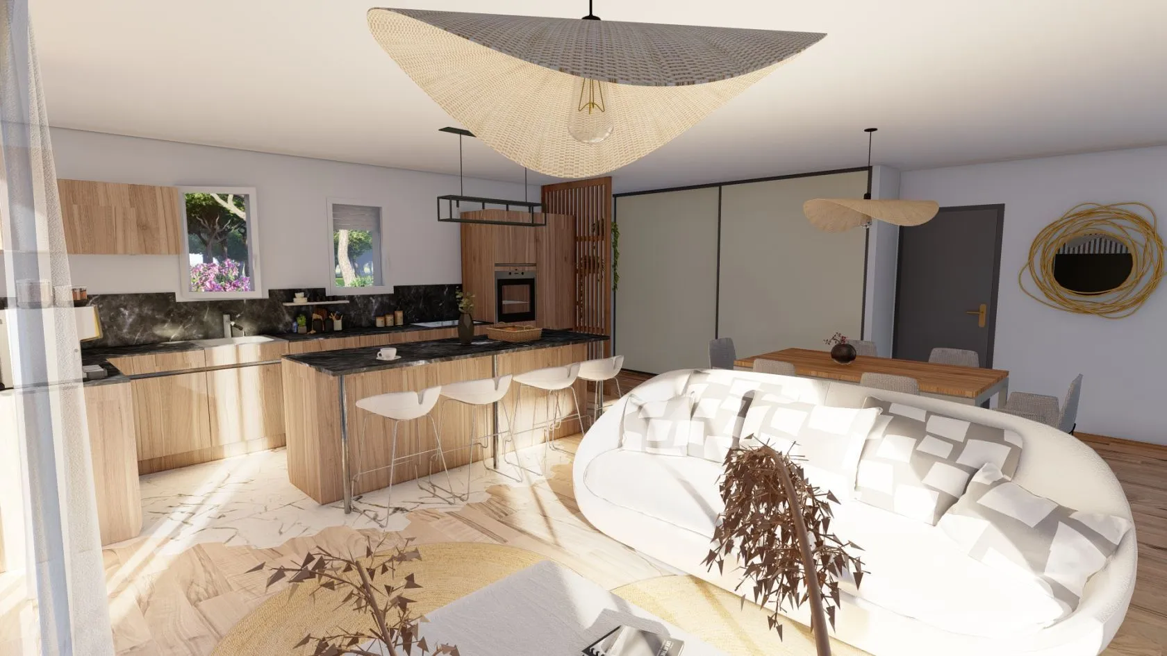 Maison neuve 87 m² à Villeneuve-de-Marsan (40190)