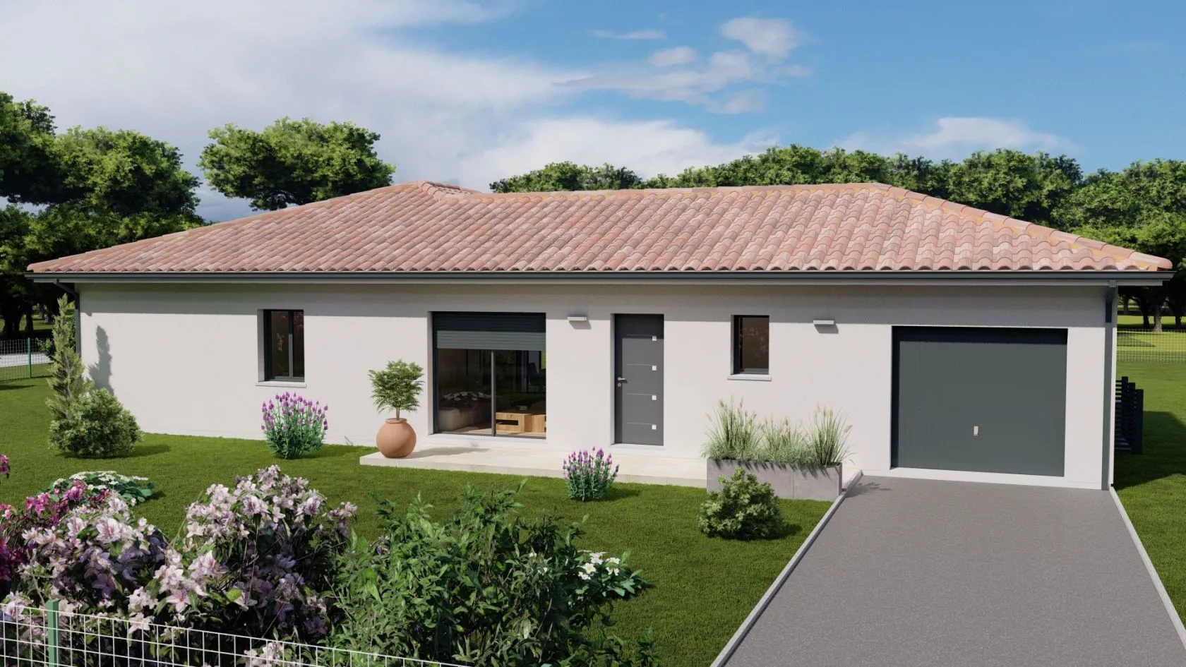 Maison neuve 112 m² à Saint-Avit (40090)