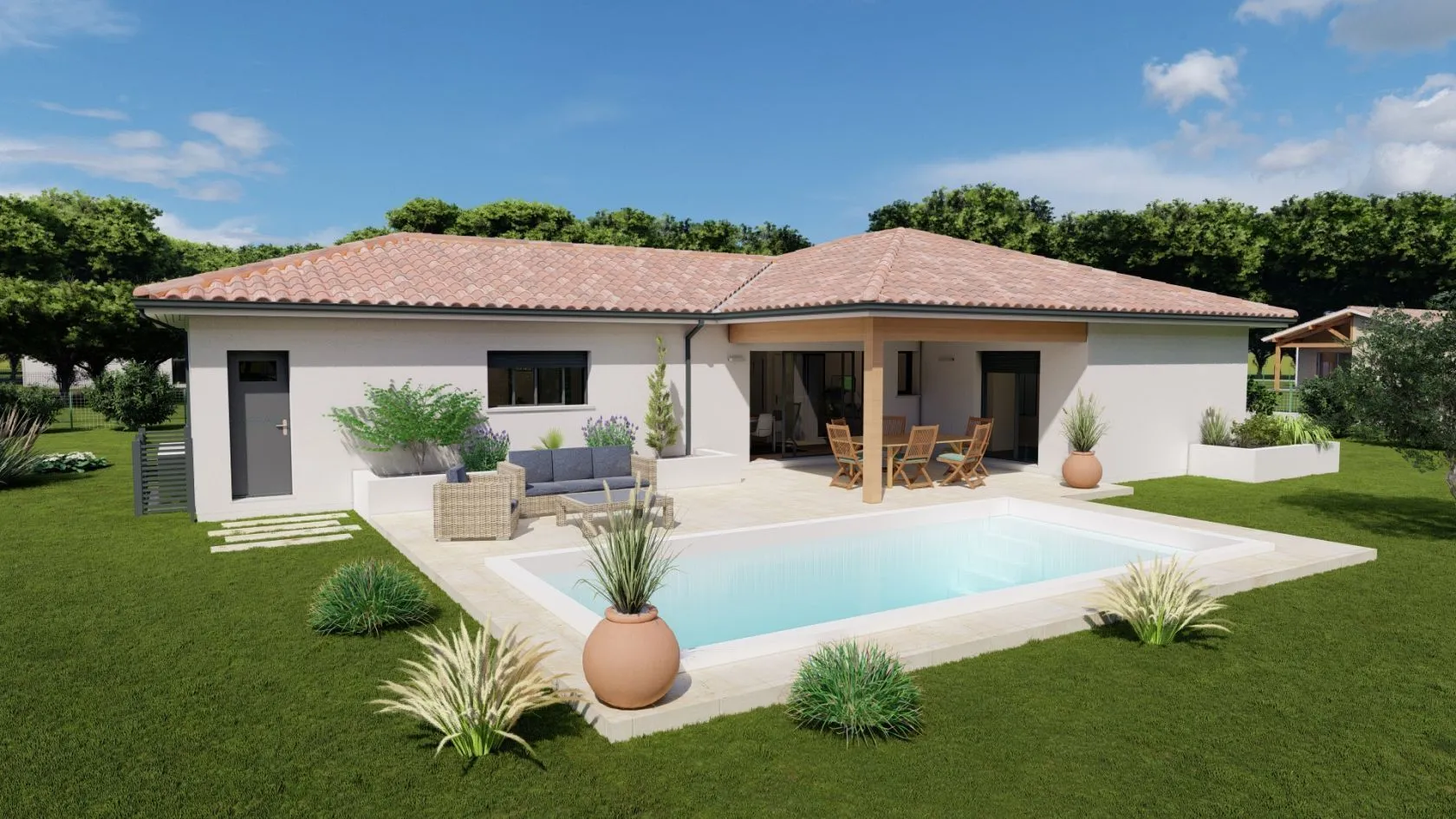 Maison neuve 112 m² à Saint-Avit (40090)