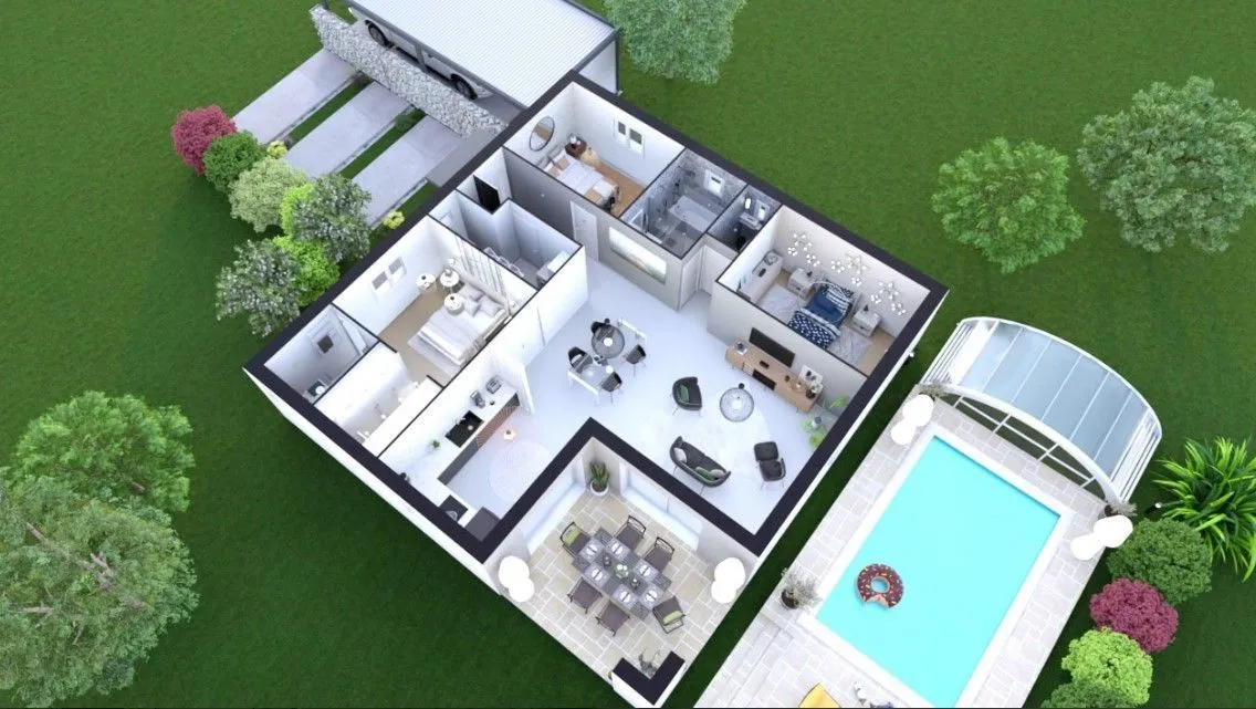 Maison neuve 99 m² à Saint-Sever (40500)