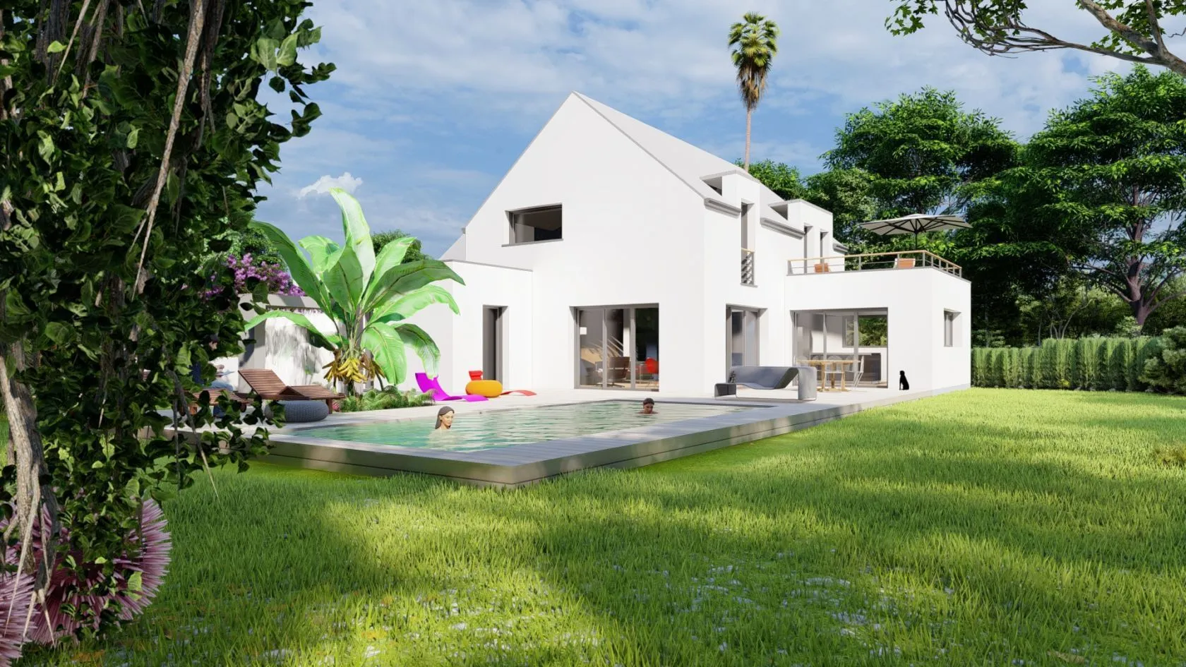 Maison neuve 135 m² à Saint-Guyomard (56460)