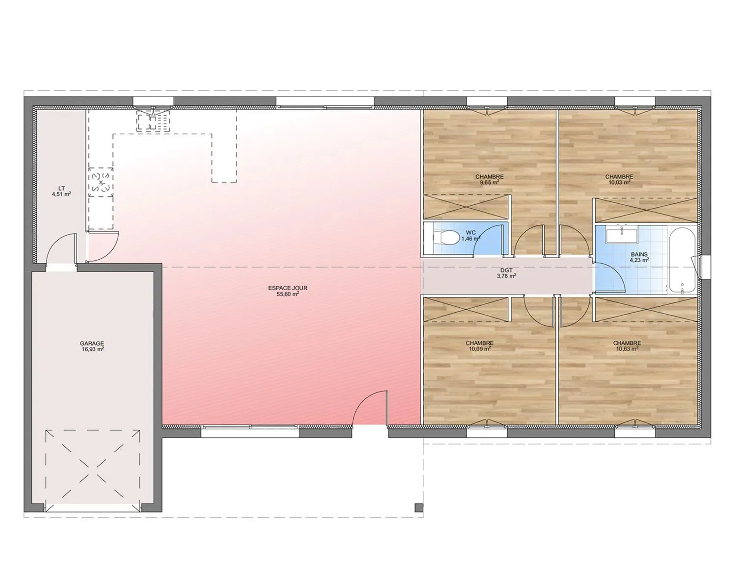 Maison neuve 110 m² à Vernègues (13116)