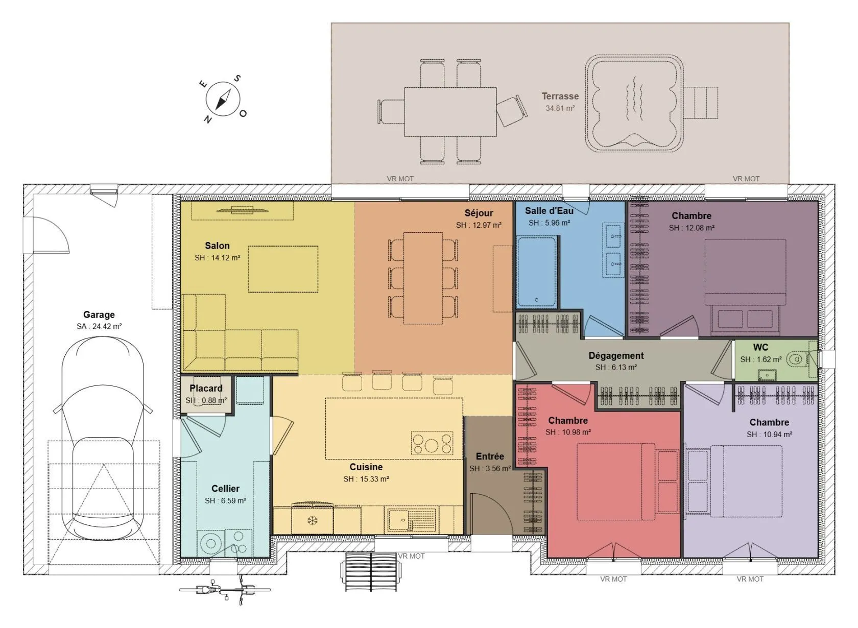 Maison neuve 101 m² à Quinssaines (03380)