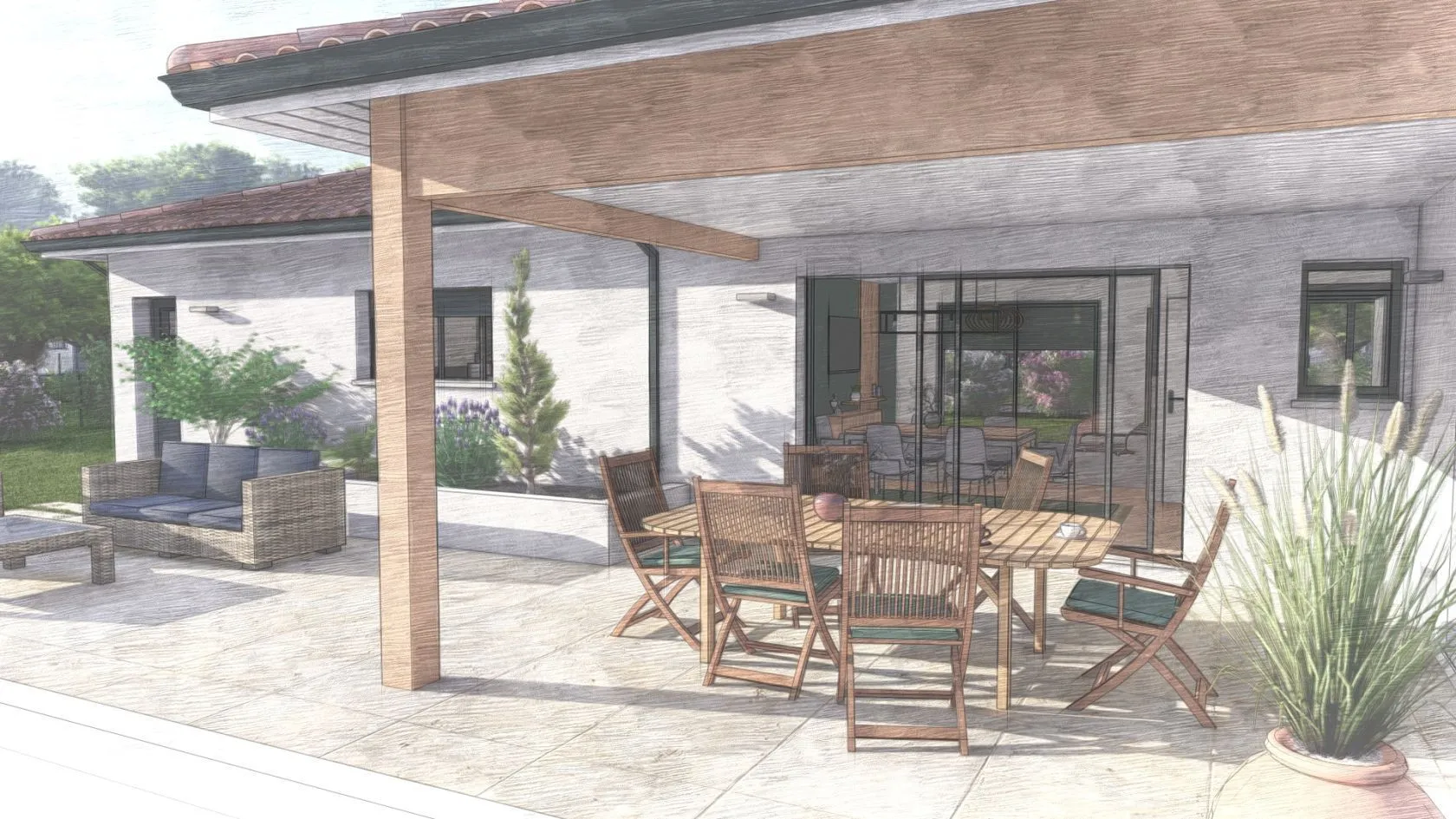 Maison neuve 111 m² à Roquefort (40120)