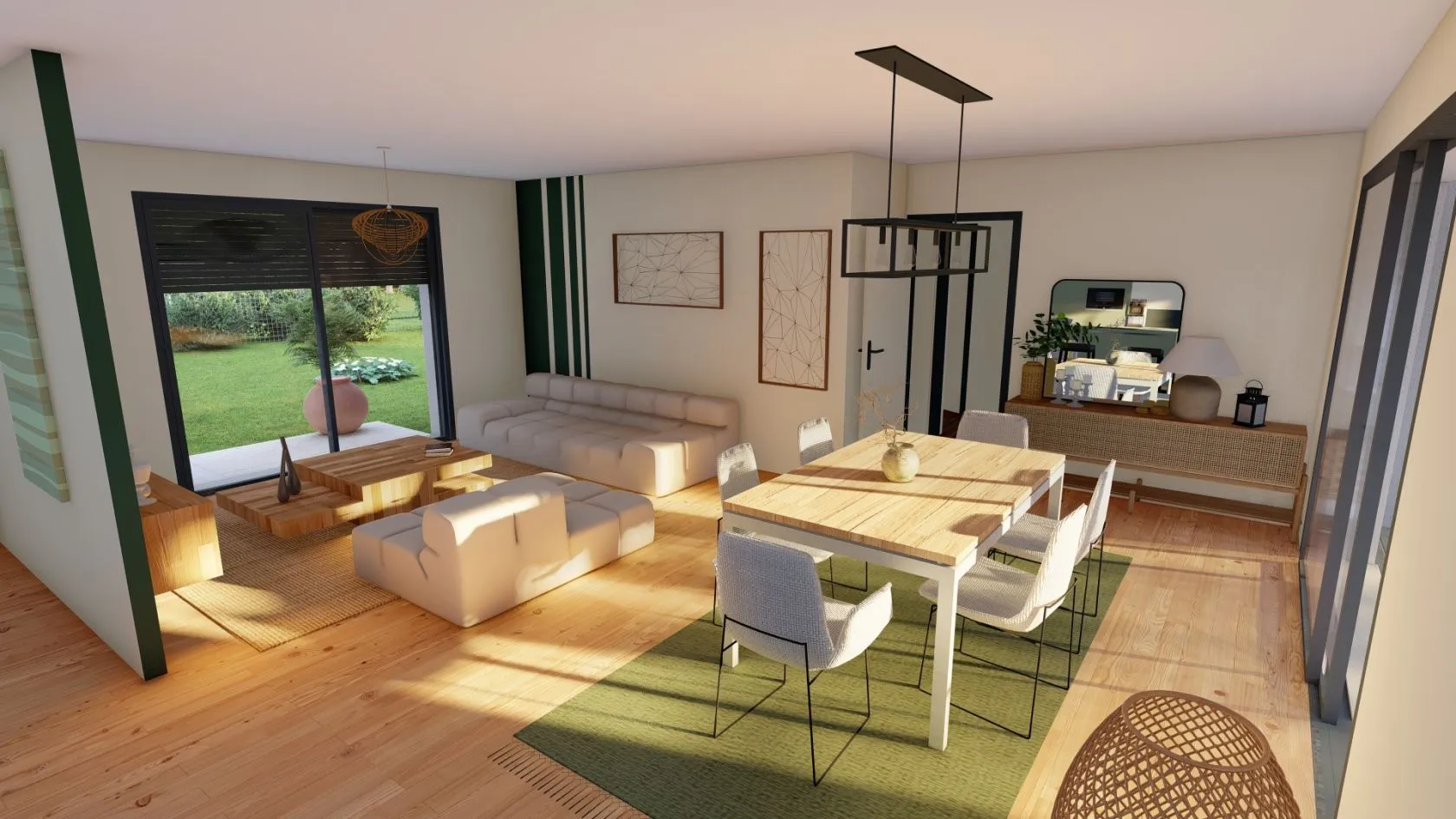 Maison neuve 111 m² à Roquefort (40120)