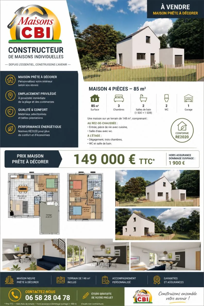 Maison neuve à La Vraie-Croix