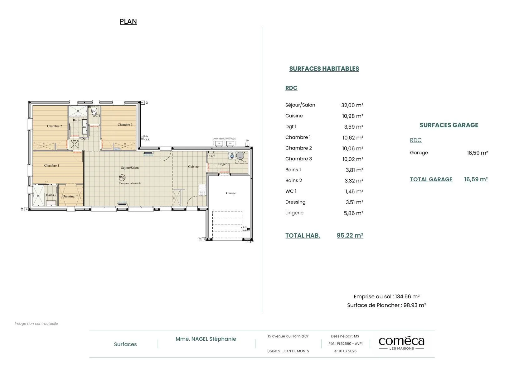 Maison neuve 95 m² à Saint-Jean-de-Monts (85160)