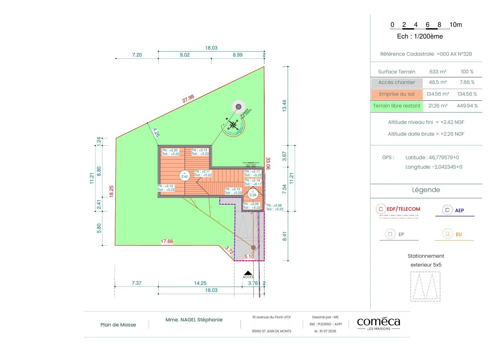 Maison neuve 95 m² à Saint-Jean-de-Monts (85160)