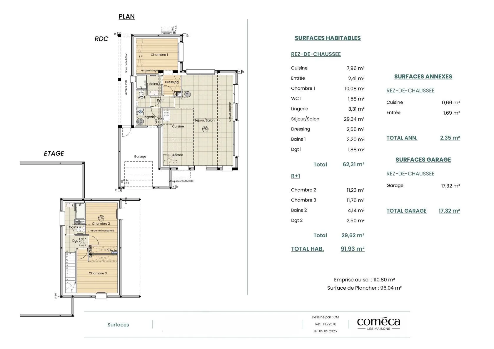 Maison neuve 92 m² à Givrand (85800)