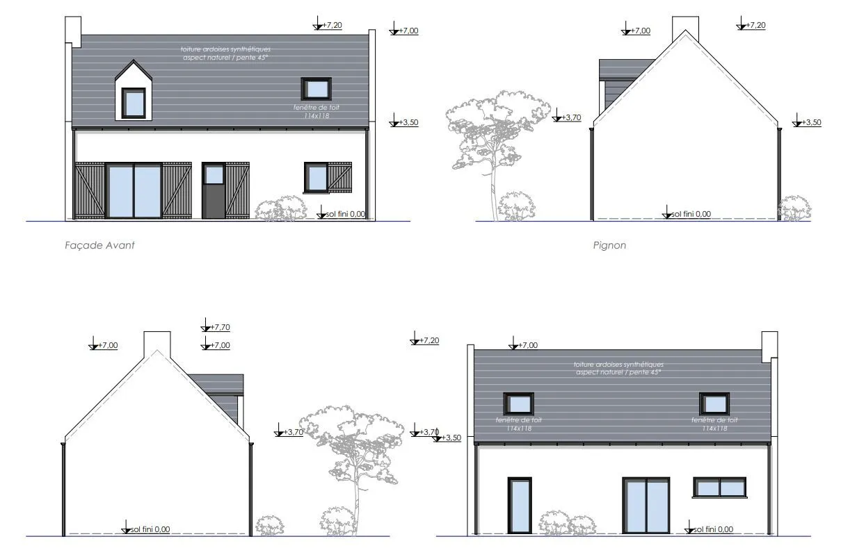 Maison neuve 66 m² à Groix (56590)