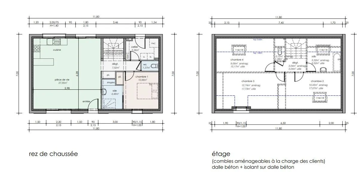 Maison neuve 66 m² à Groix (56590)