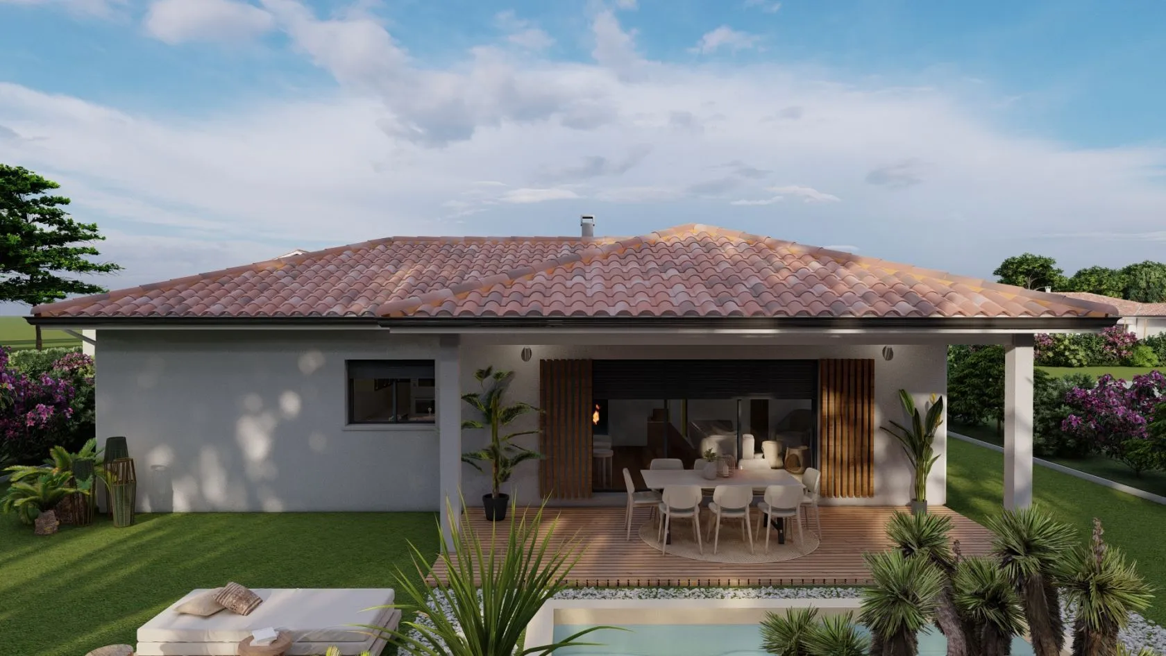 Maison neuve 91 m² à Azur (40140)