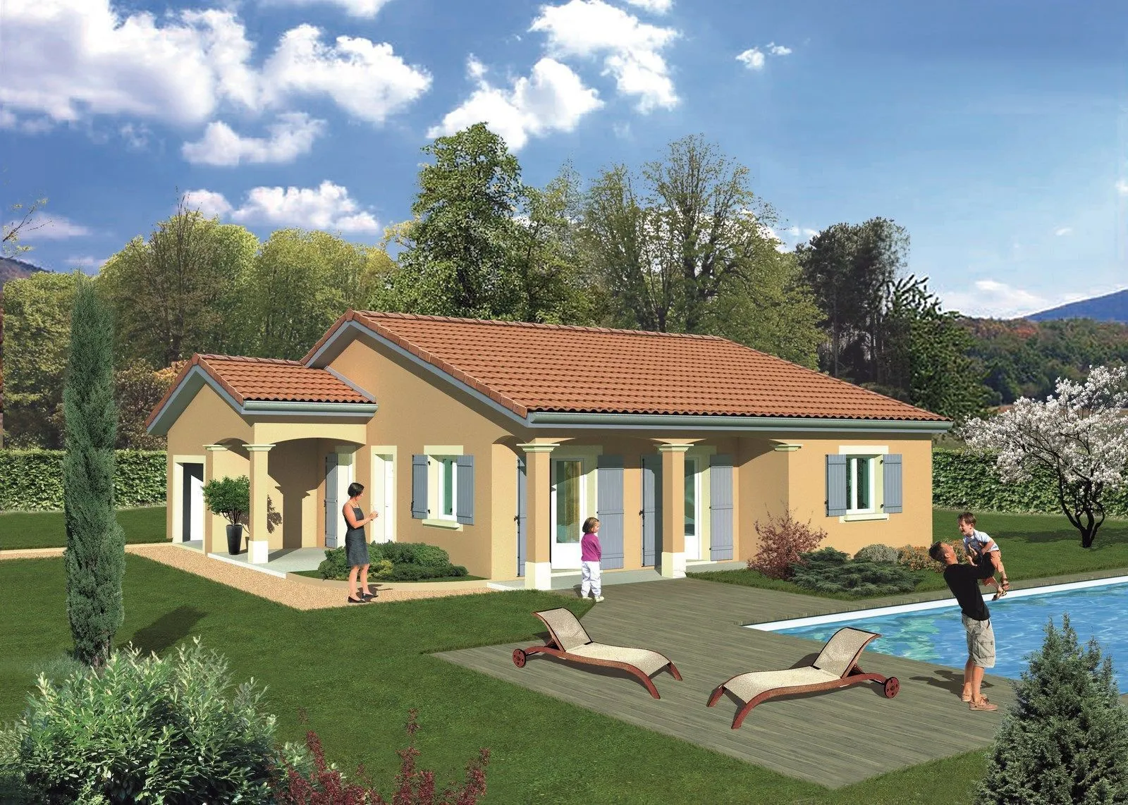 Maison neuve 85 m² à Saint-Julien-sur-Veyle (01540)
