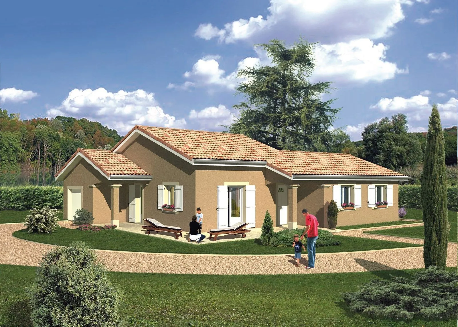 Maison neuve 90 m² à Dommartin (01380)