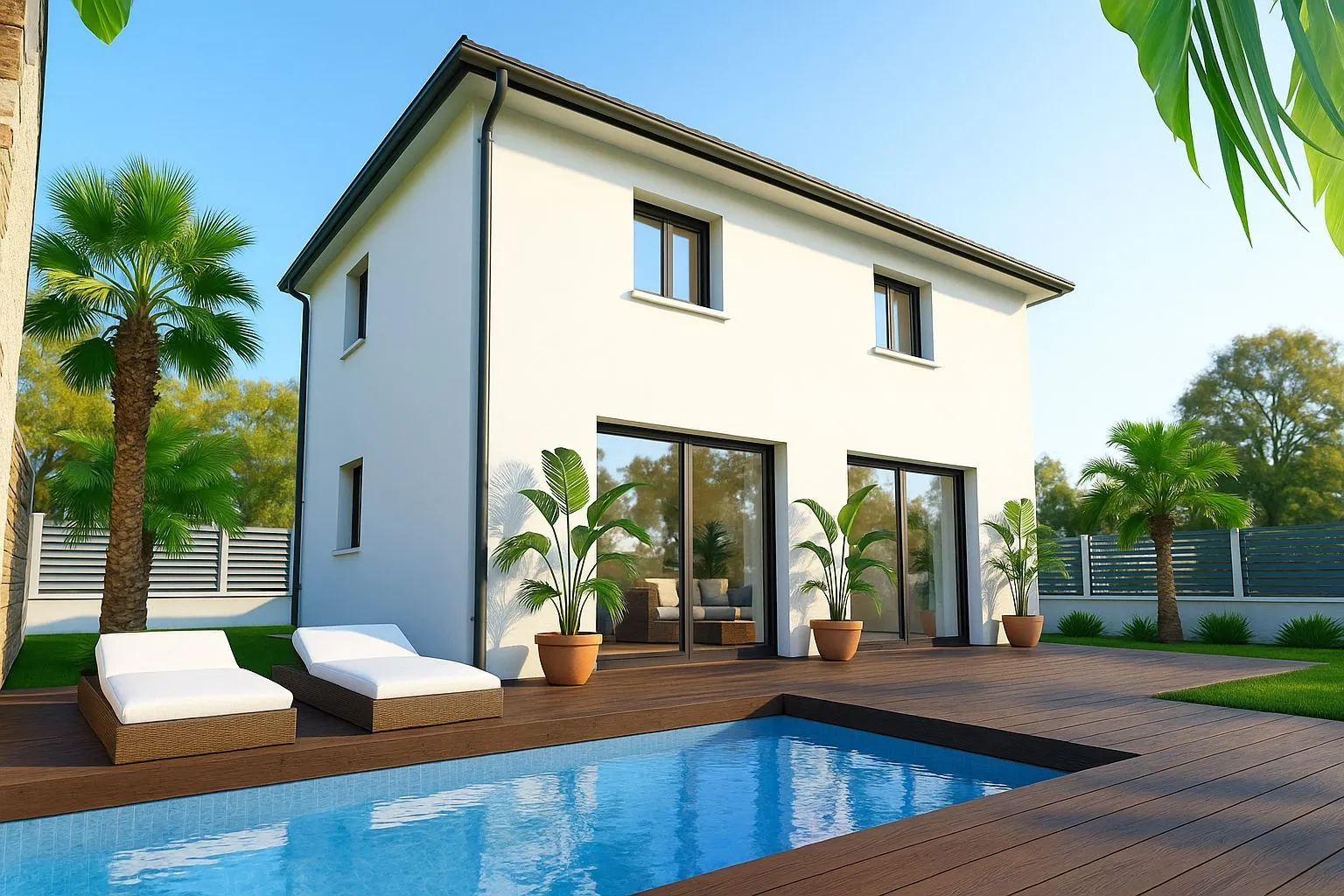 Maison neuve 90 m² à Saint-Brès (34670)