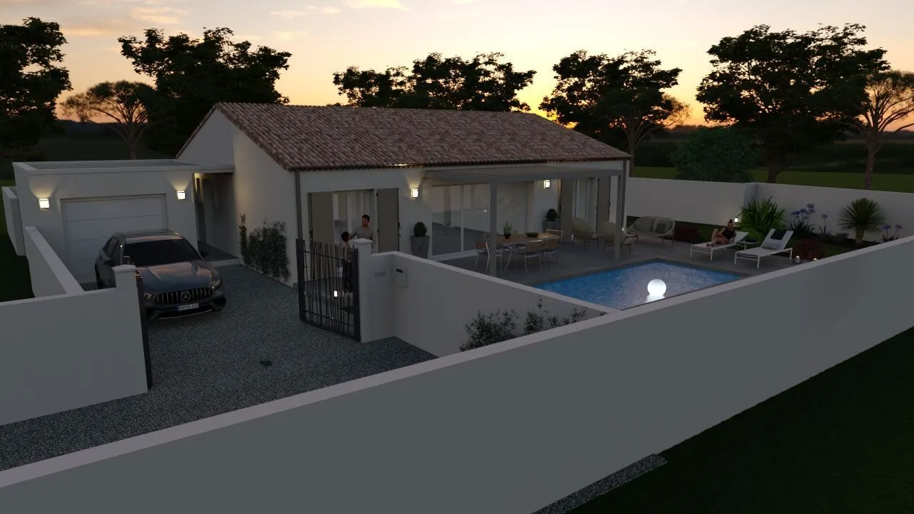 Maison neuve 75 m² à Nézignan-l'Évêque (34120)