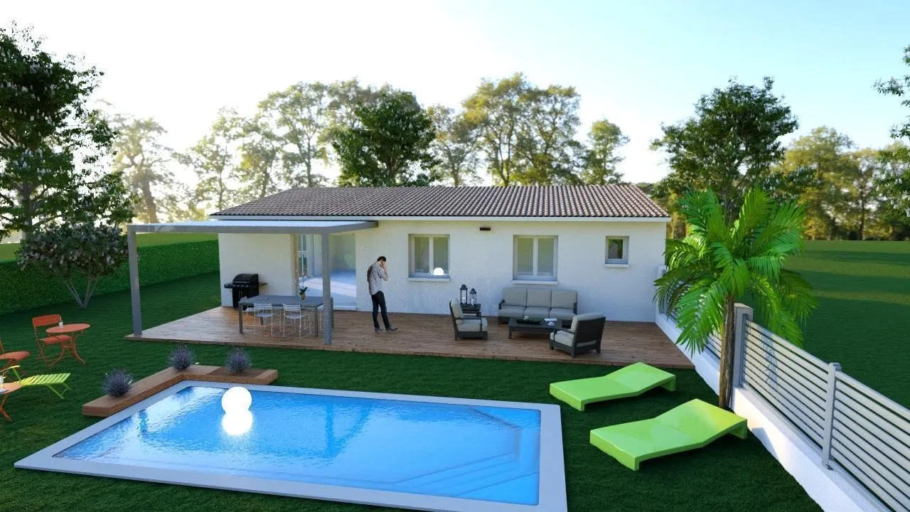 Maison neuve 76 m² à Loupian (34140)
