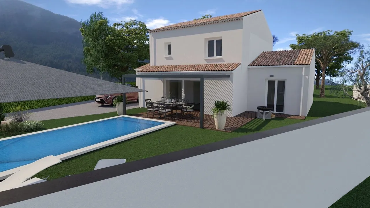 Maison neuve 89 m² à Saint-André-de-Sangonis (34725)