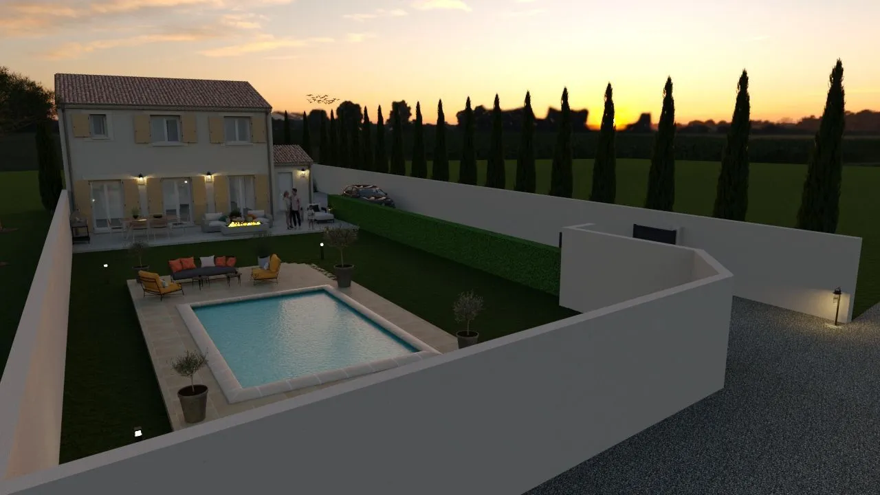 Maison neuve 104 m² à Aimargues (30470)