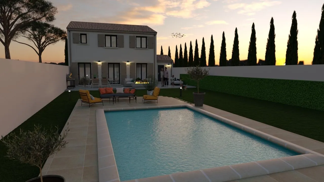 Maison neuve 104 m² à Aimargues (30470)