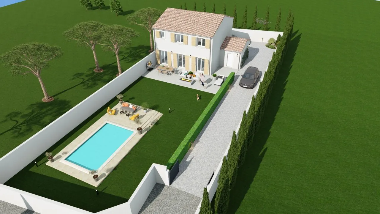 Maison neuve 104 m² à Aimargues (30470)