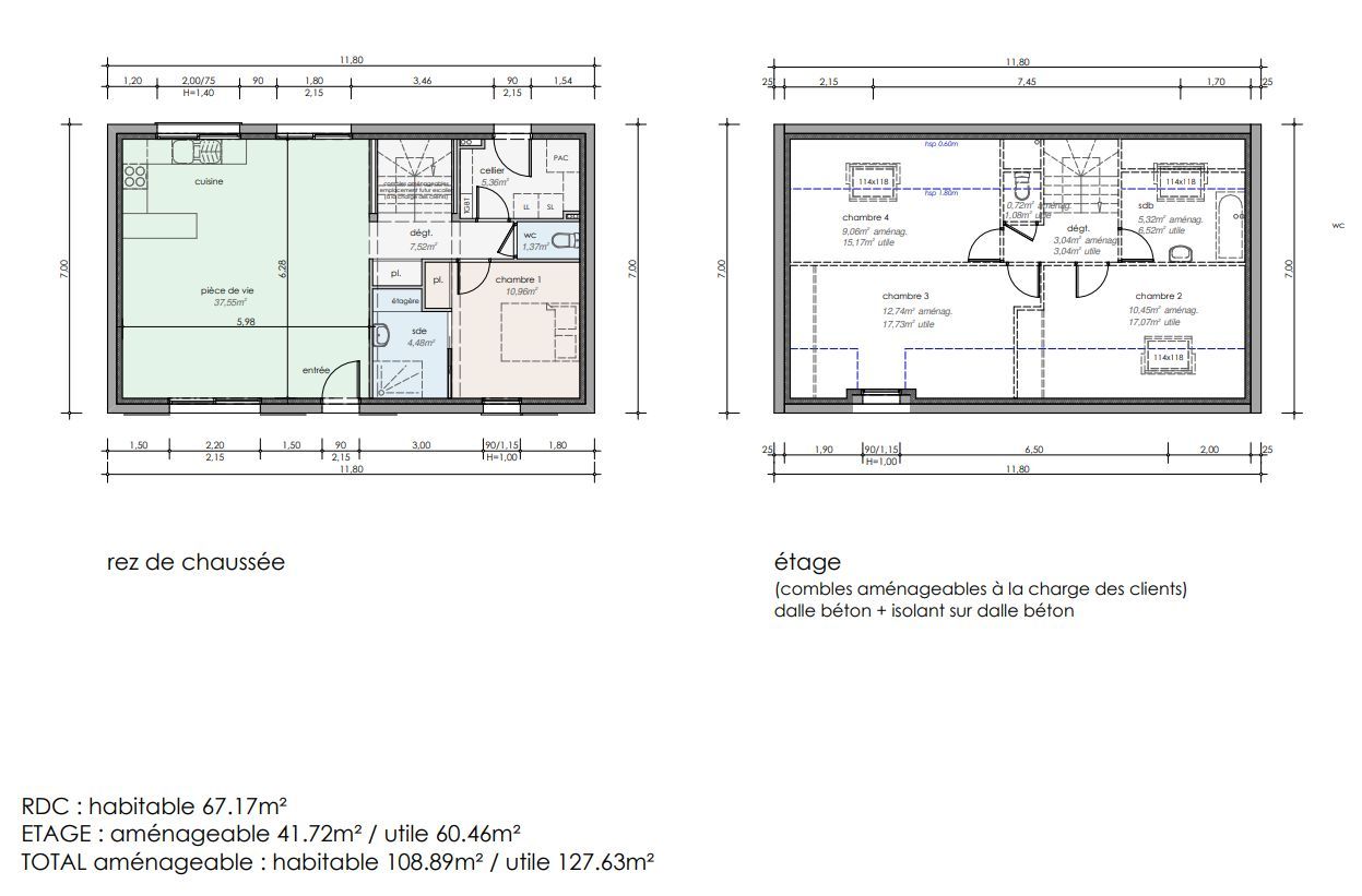 Maison neuve 67 m² à Groix (56590)
