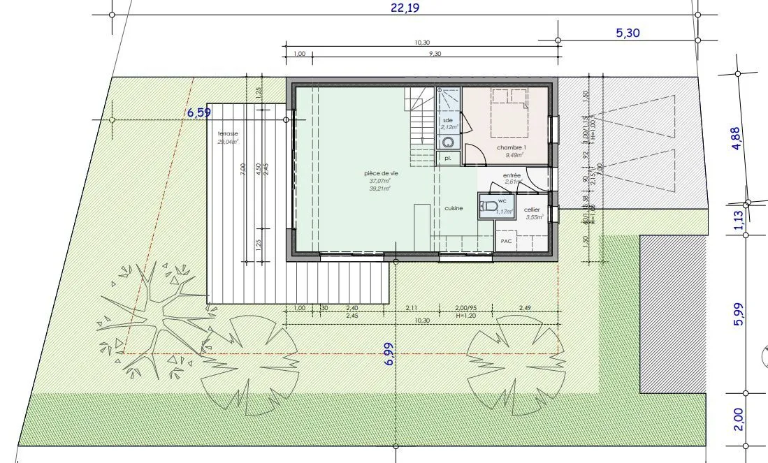 Maison neuve 104 m² à Vannes (56000)