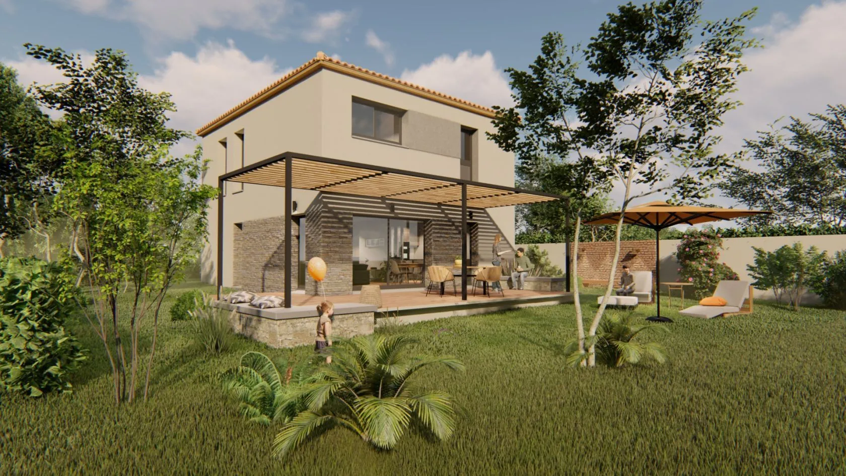Maison neuve 90 m² à Gabian (34320)