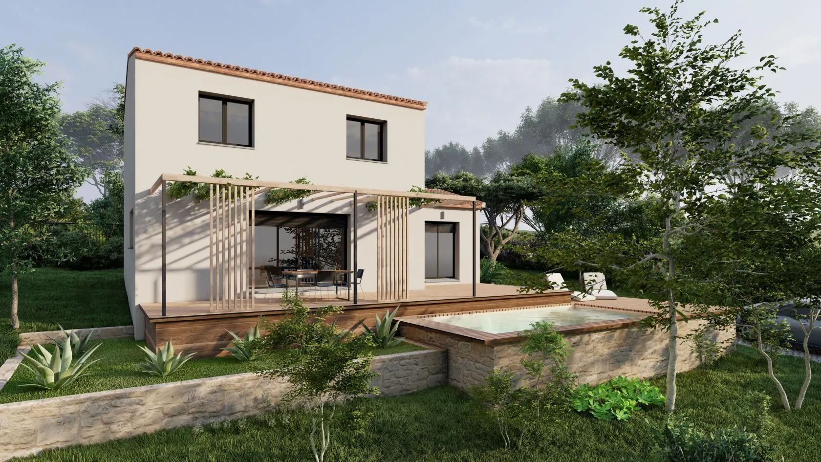 Maison neuve 85 m² à Prades-le-Lez (34730)