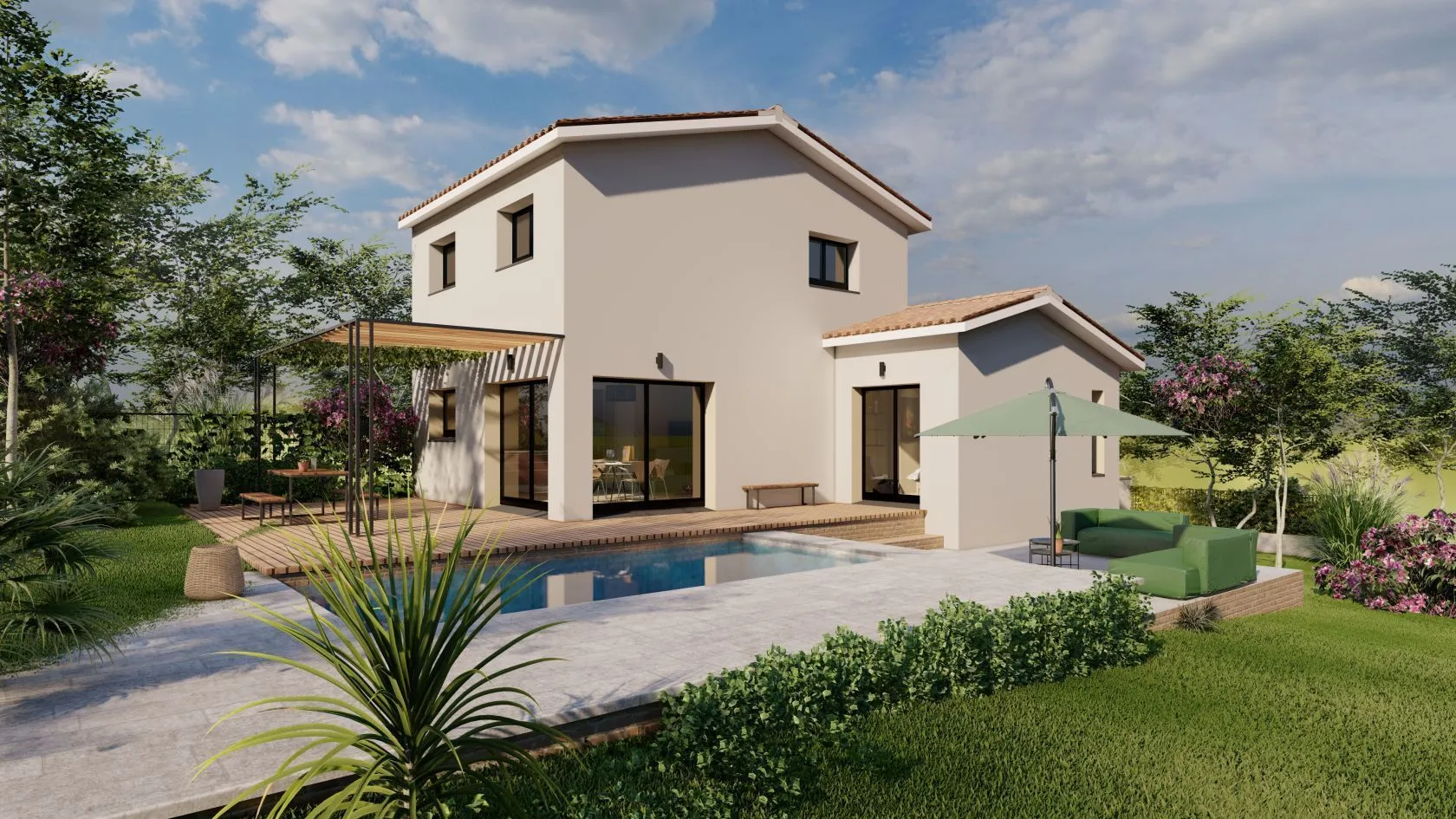 Maison neuve à Lieuran-Cabrières