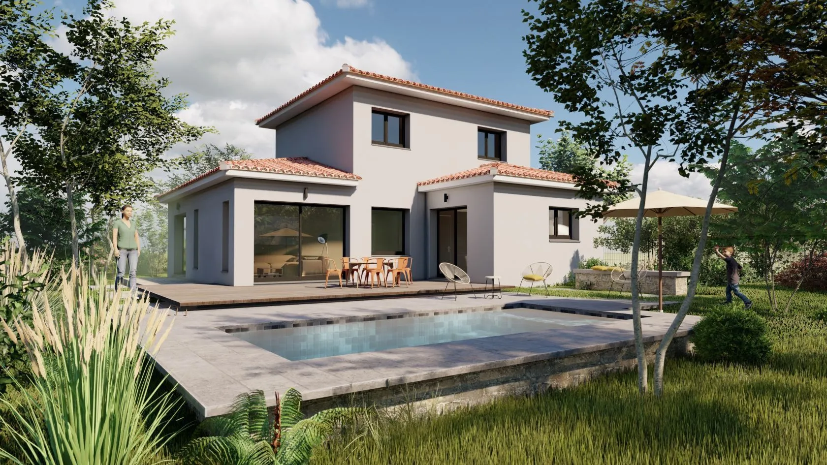 Maison neuve 125 m² à Valros (34290)
