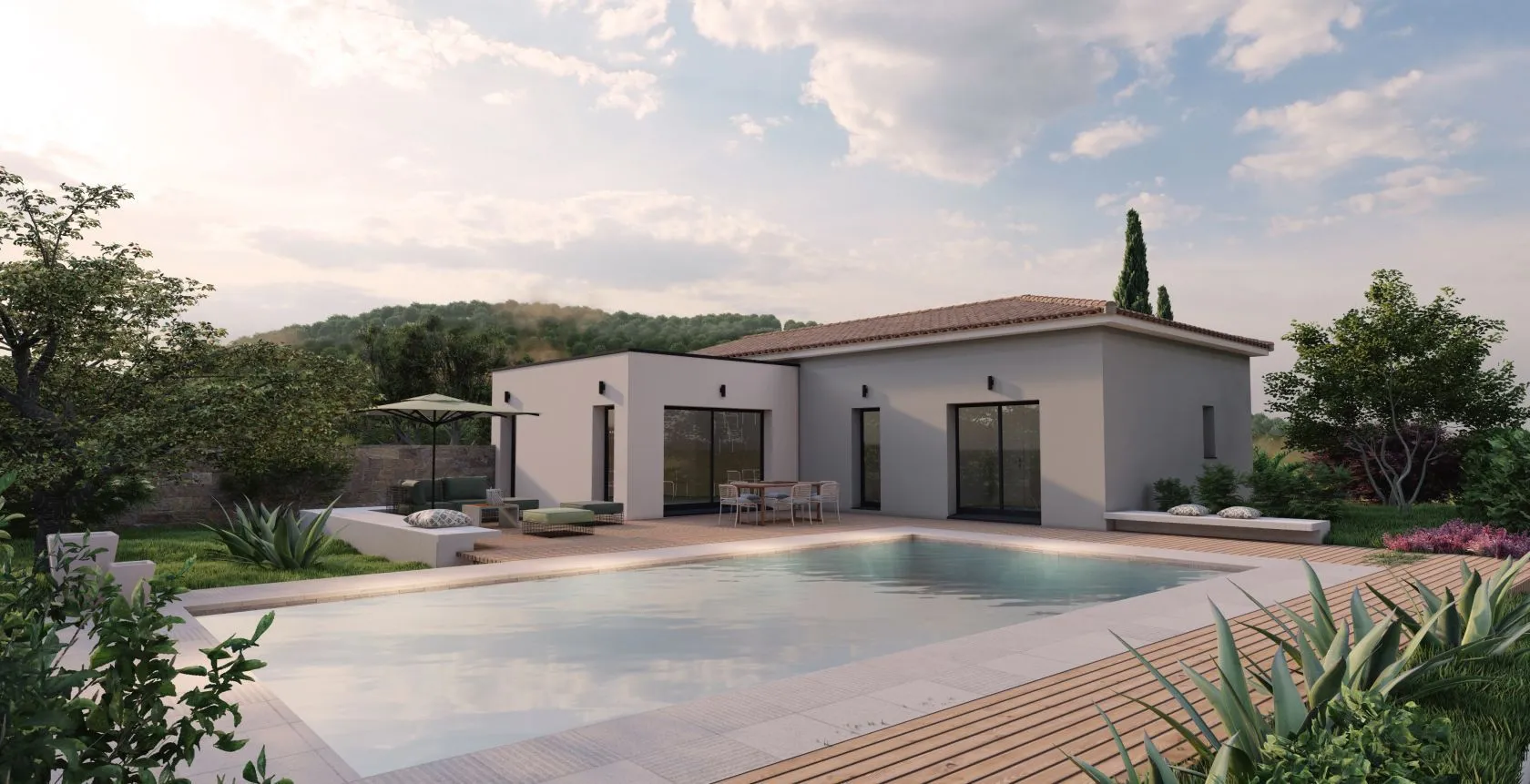 Maison neuve à Lunel-Viel