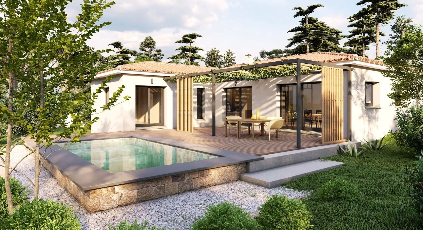 Maison neuve 110 m² à Matelles (34270)