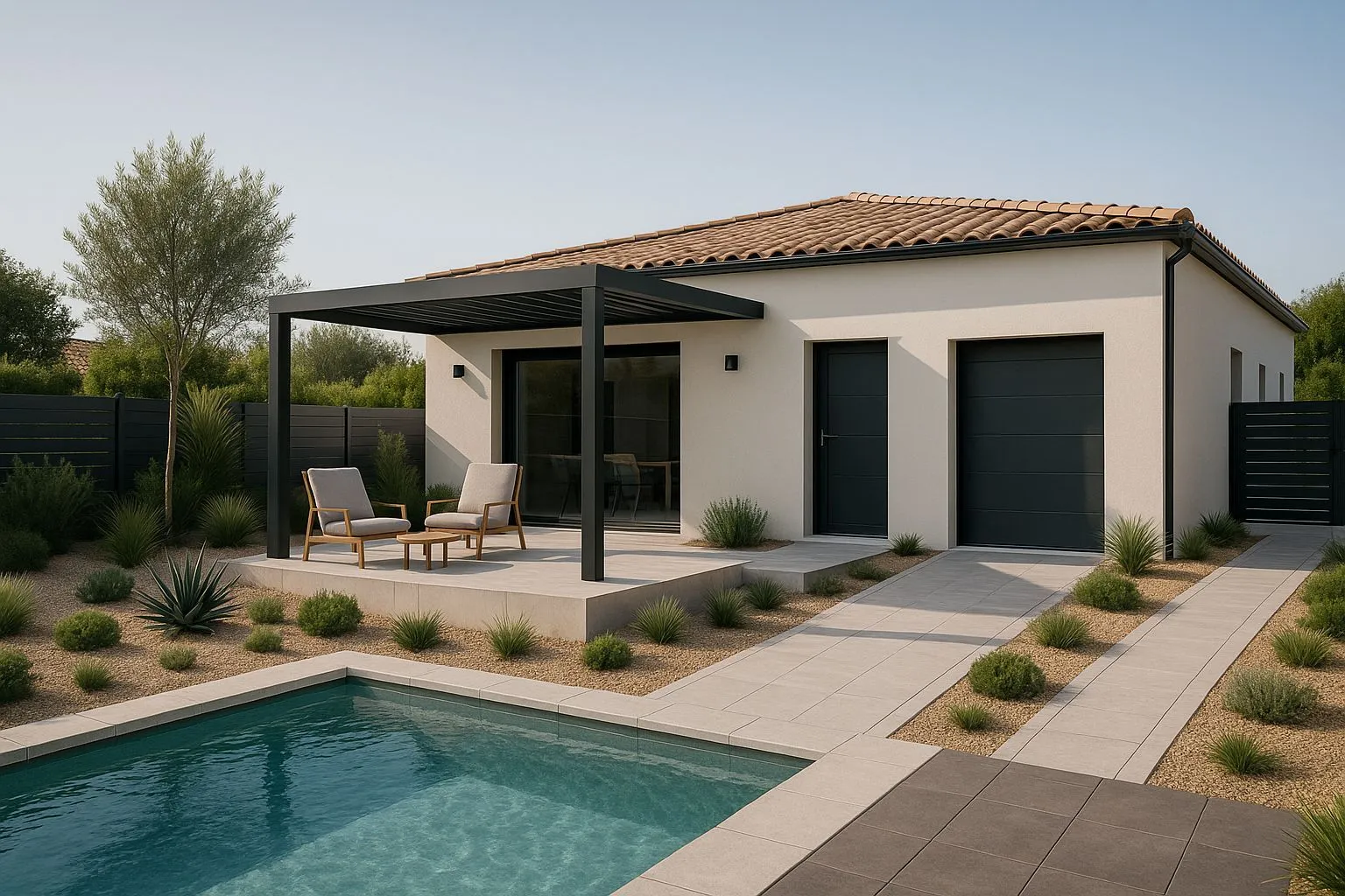 Maison neuve 82 m² à Vauvert (30600)