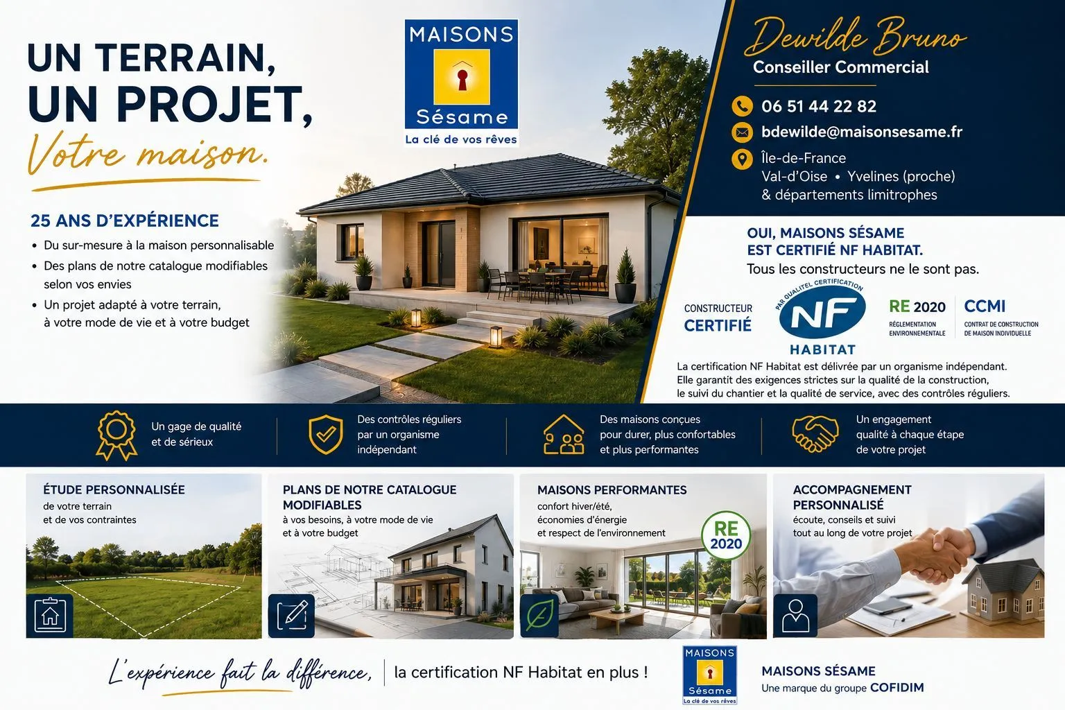 Maison neuve 102 m² à Éragny (95610)