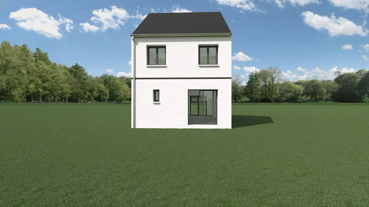 R+1 90 m² — modèle de maison