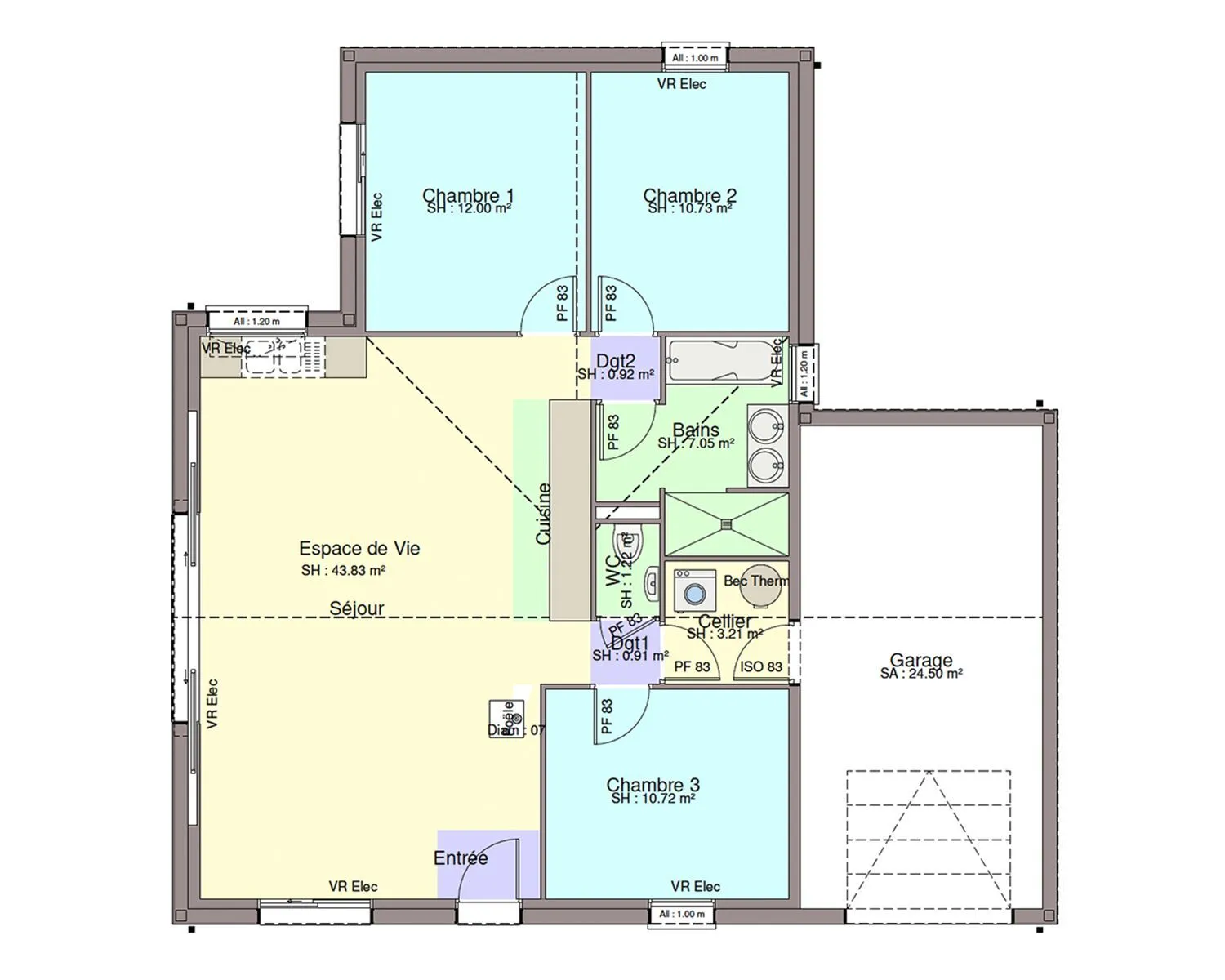 Maison neuve 91 m² à La Remaudière (44430)