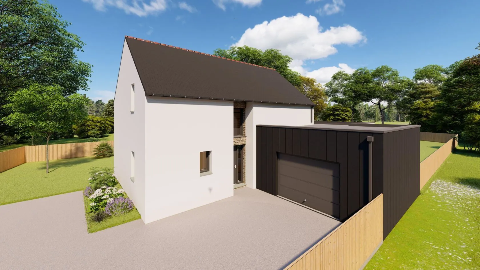 Maison neuve à La Vraie-Croix