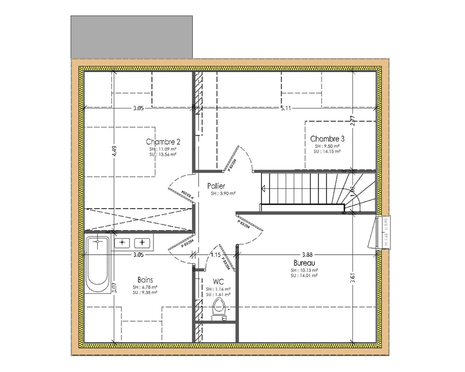 Maison neuve 91 m² à Plouharnel (56340)