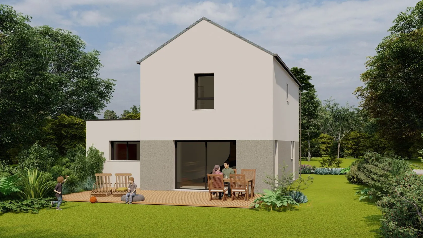 Maison neuve 114 m² à Ambon (56190)