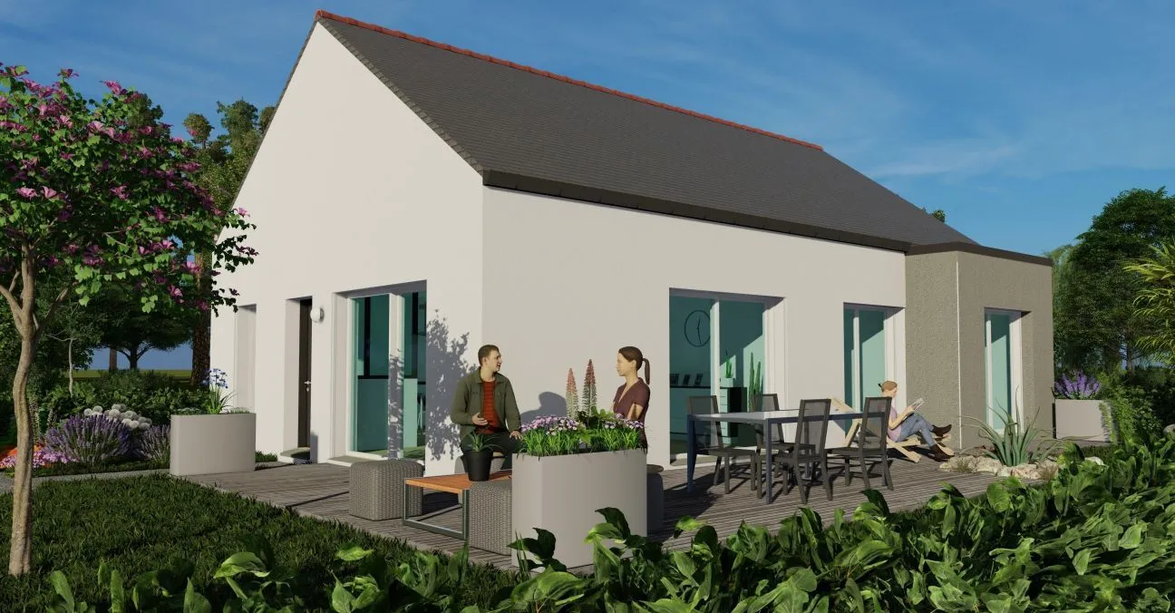 Maison neuve 81 m² à Ambon (56190)