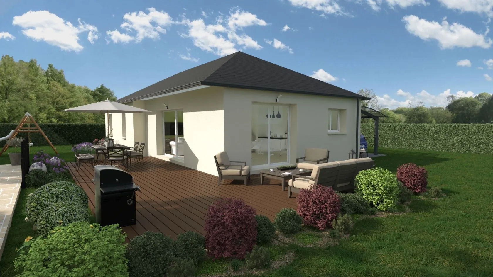 Maison neuve 92 m² à Olemps (12510)