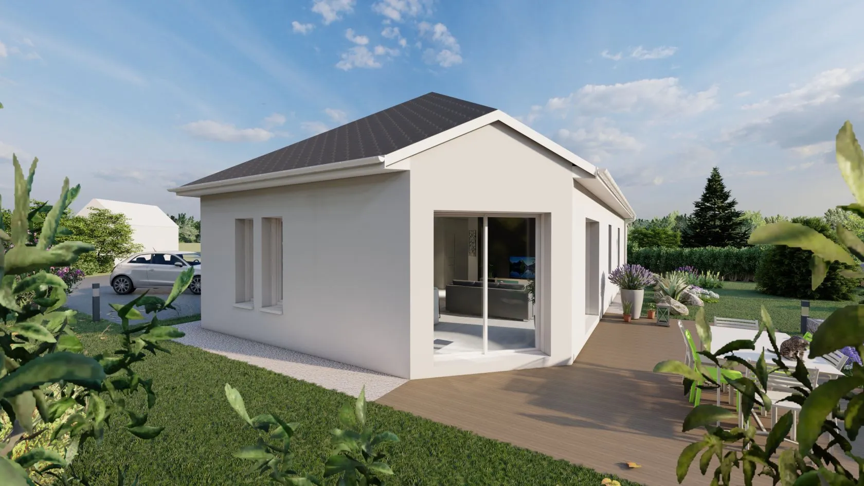 Maison neuve 96 m² à Rieupeyroux (12240)