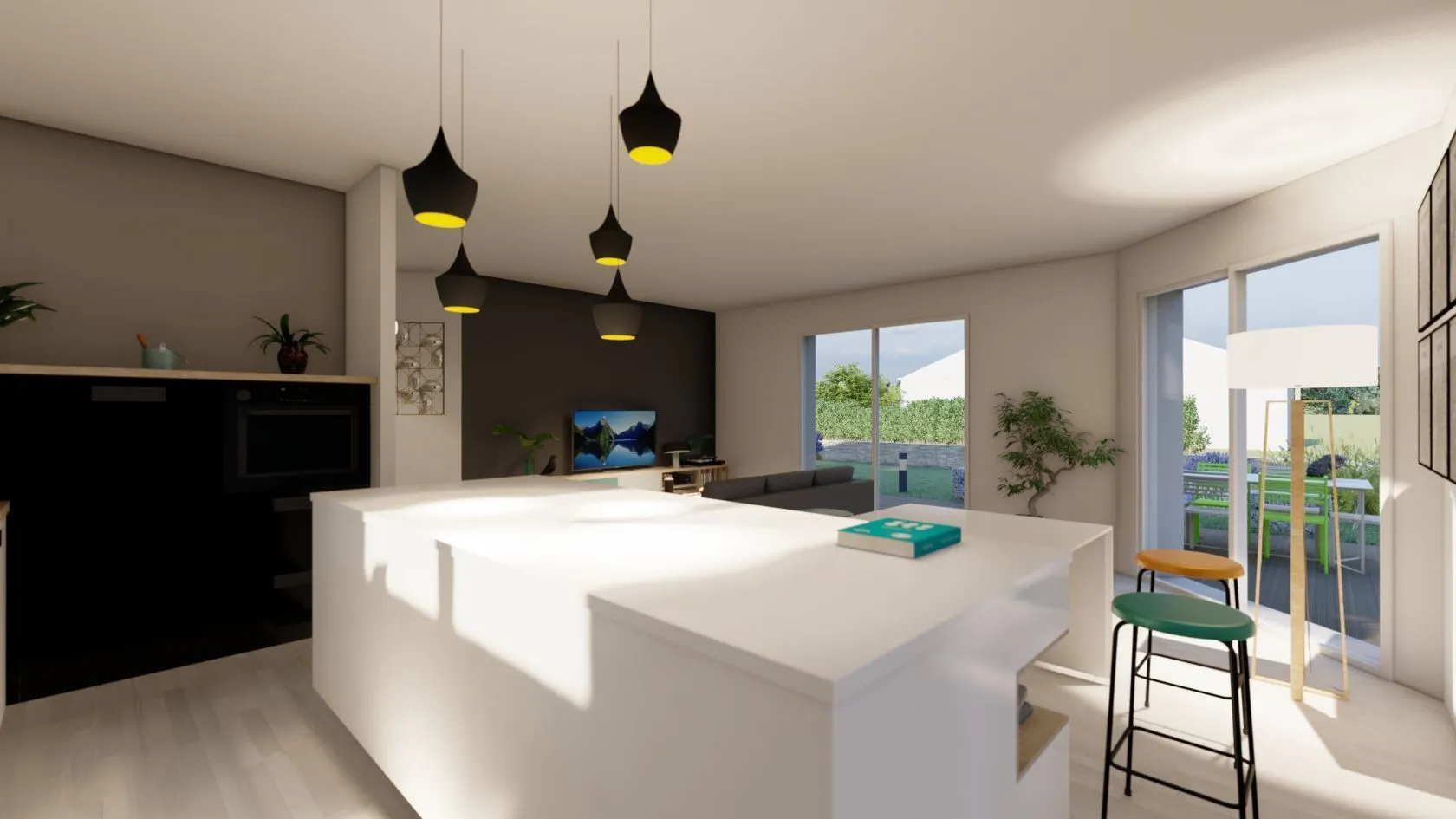 Maison neuve 96 m² à Rieupeyroux (12240)