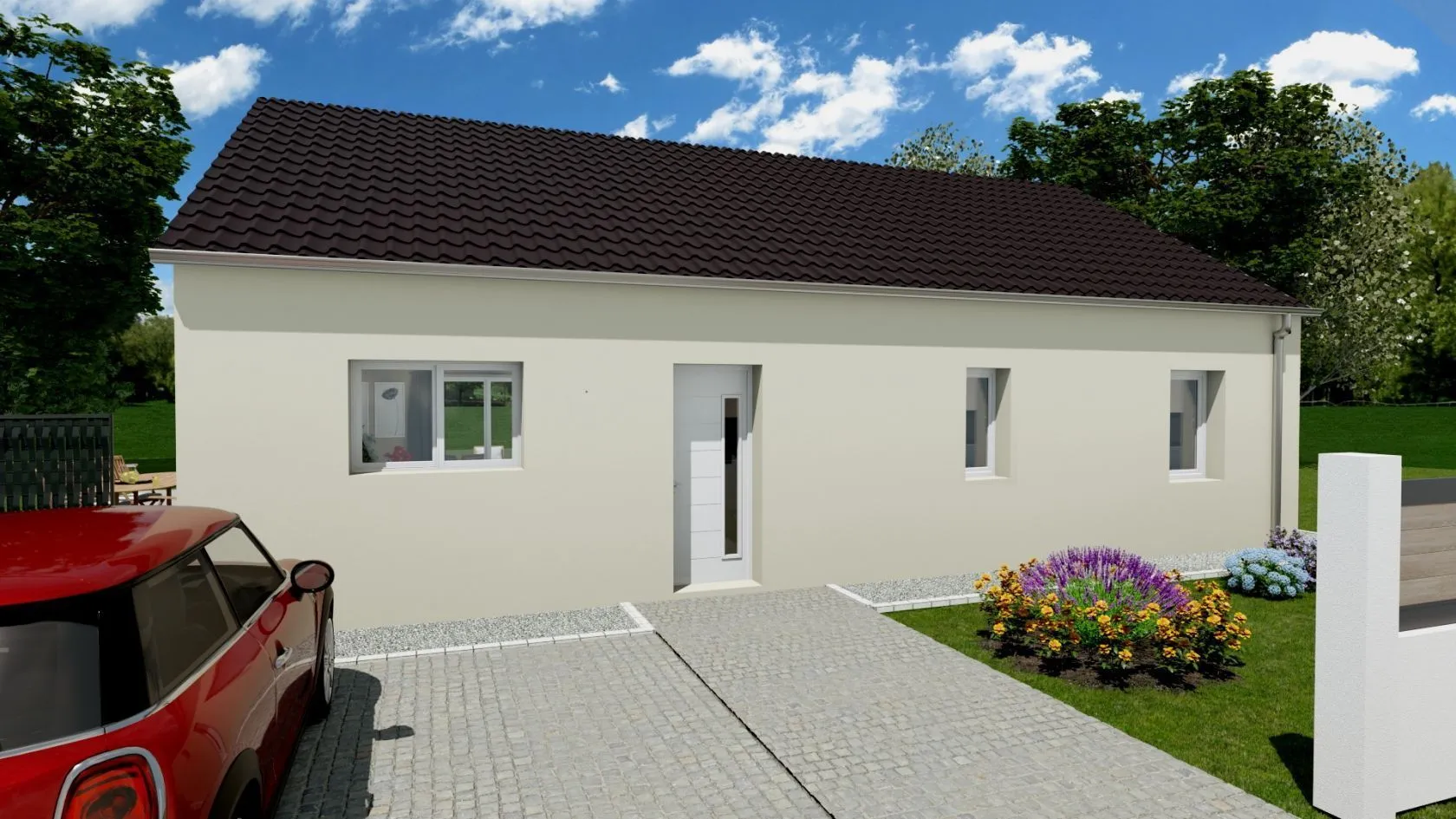 Maison neuve à Goutrens