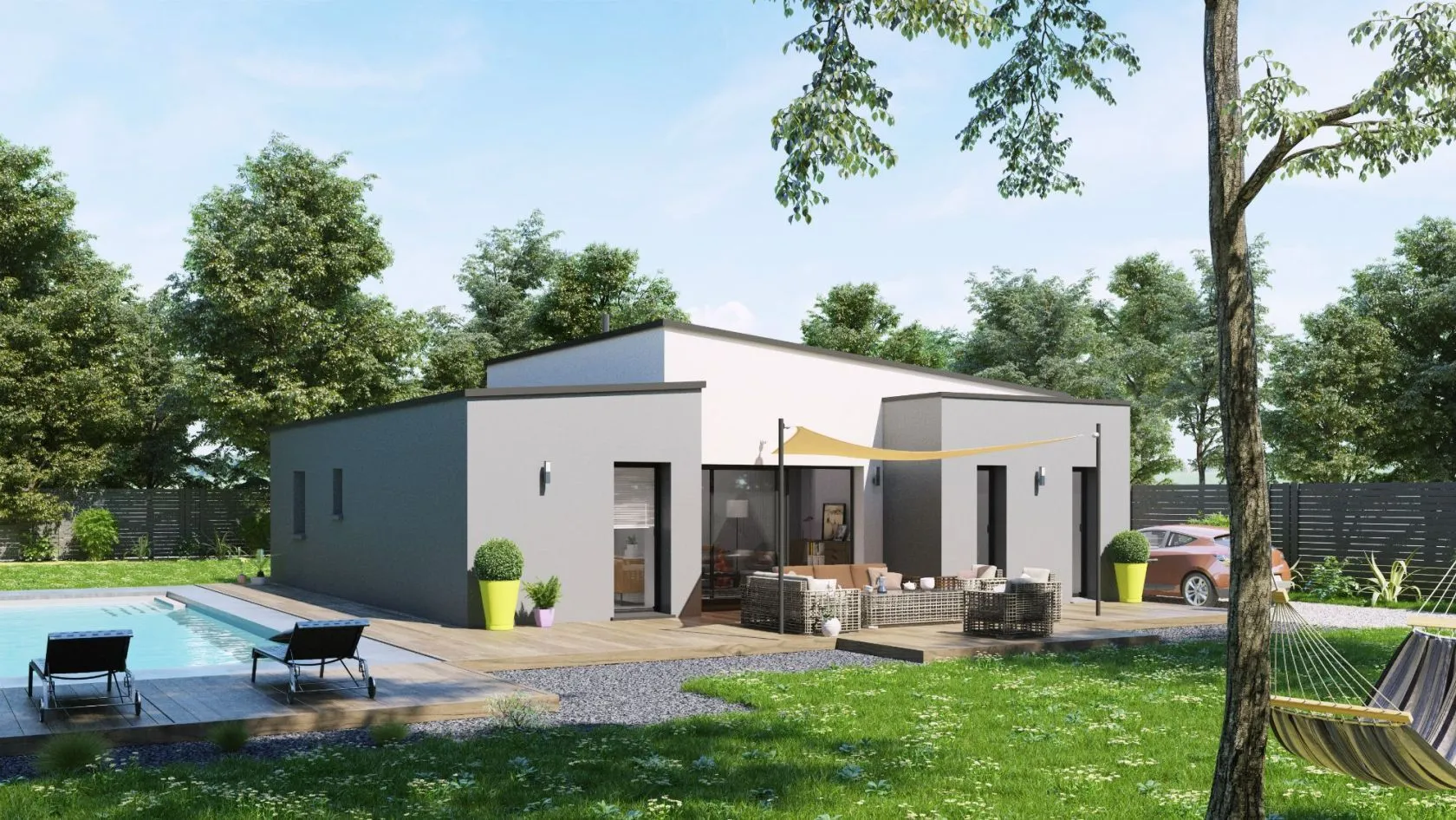 Maison neuve à Merlevenez