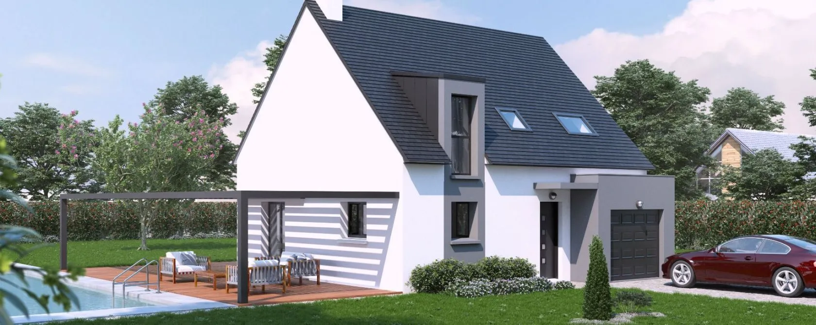 Maison neuve 85 m² à Étel (56410)