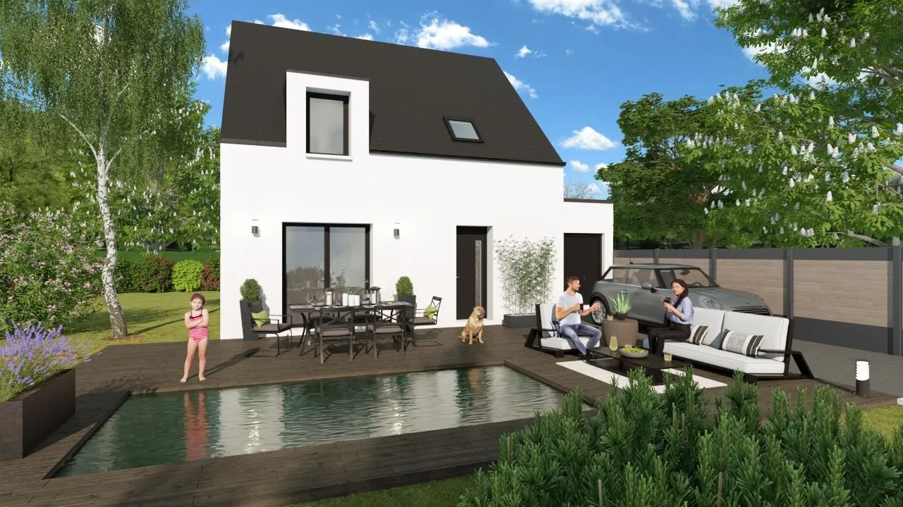 Maison neuve à Merlevenez