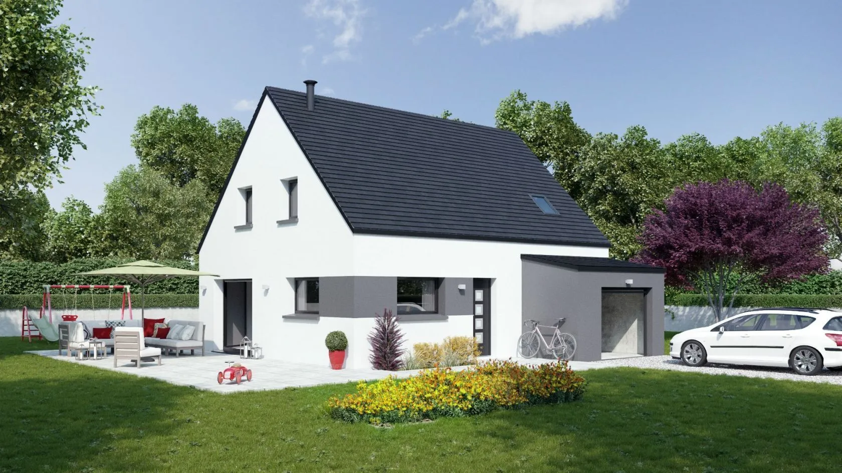 Maison neuve 85 m² au Tour-du-Parc (56370)